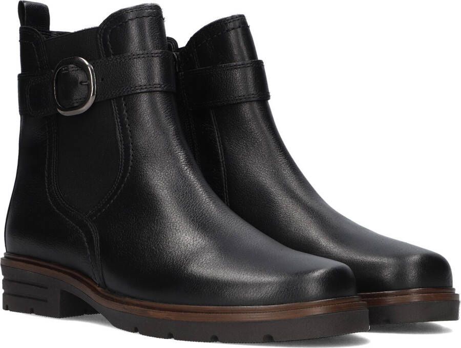 GABOR Enkellaarsjes Dames 653.1 Maat: 41 Materiaal: Leer Kleur: Zwart