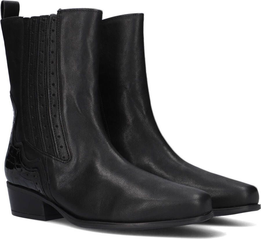 GABOR Enkellaarsjes Dames 674.1 Maat: 37 Materiaal: Leer Kleur: Zwart