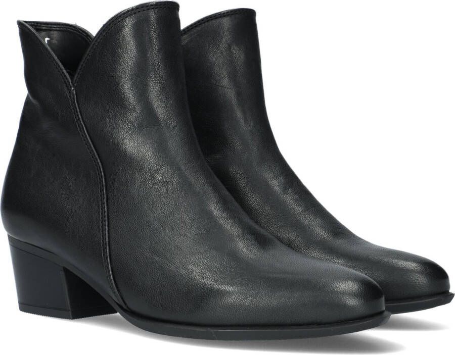 Gabor 680.2 Enkellaarsjes Enkelboots met rits Dames Zwart