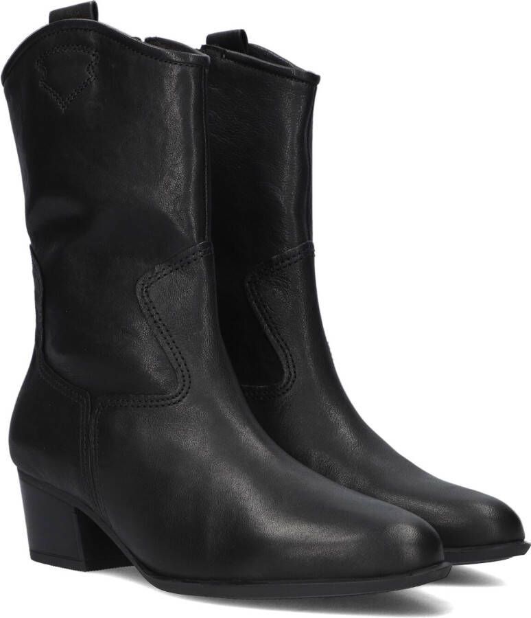 Gabor 681.2 Enkellaarsjes Enkelboots met rits Dames Zwart