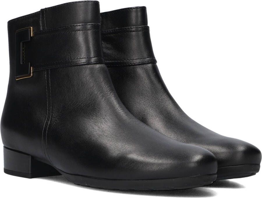 GABOR Enkellaarsjes Dames 712 Maat: 39 Materiaal: Leer Kleur: Zwart