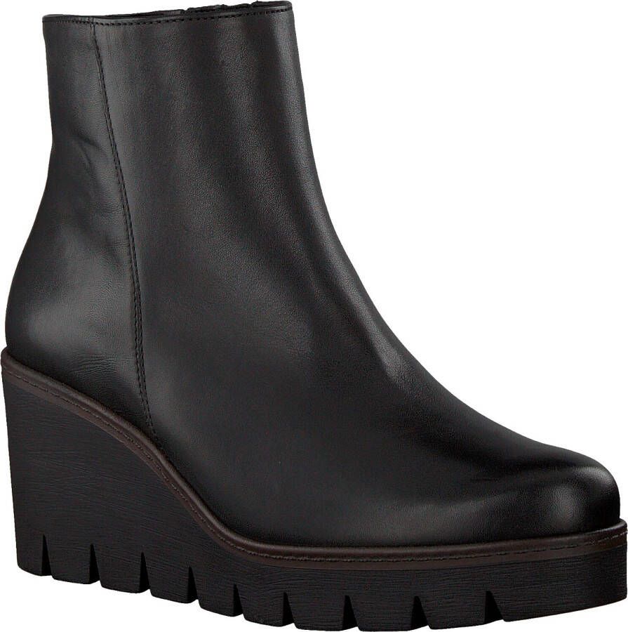 GABOR Enkellaarsjes Dames 780.1 Maat: 37 Materiaal: Leer Kleur: Zwart