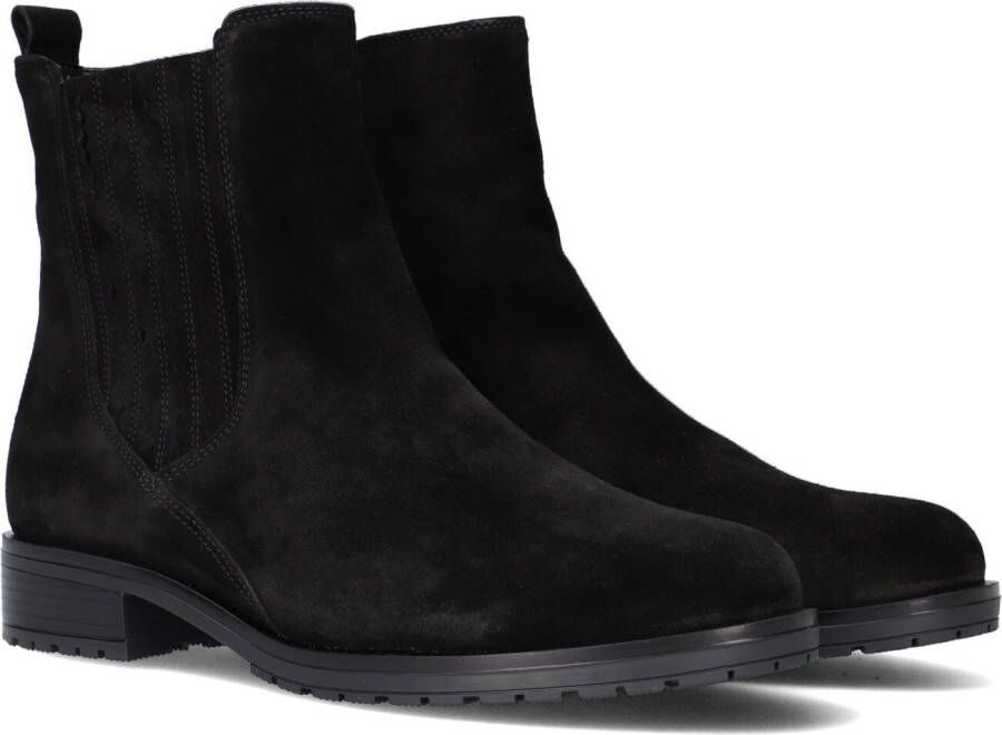 GABOR Enkellaarsjes Dames 792.1 Maat: 44 Materiaal: Suède Kleur: Zwart