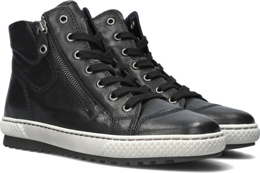 Gabor 754 Hoge sneakers Leren Sneaker Dames Zwart