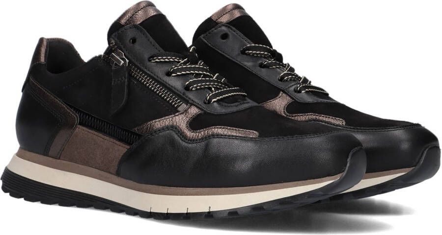 Gabor Zwarte Lage Sneakers met Stijlvolle Uitstraling Black Dames