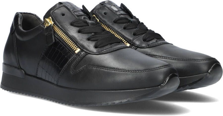 Gabor 420 Lage sneakers Leren Sneaker Dames Zwart