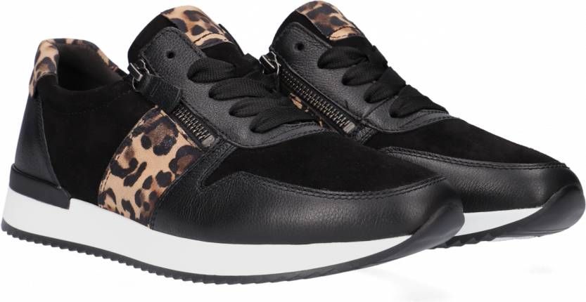 Gabor Sneakers met sleehak in luipaard look