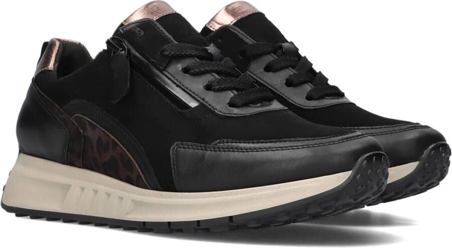 Gabor Lage sneakers met panterprint Black Dames