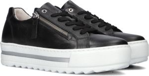 Gabor 498 Lage sneakers Leren Sneaker Dames Zwart