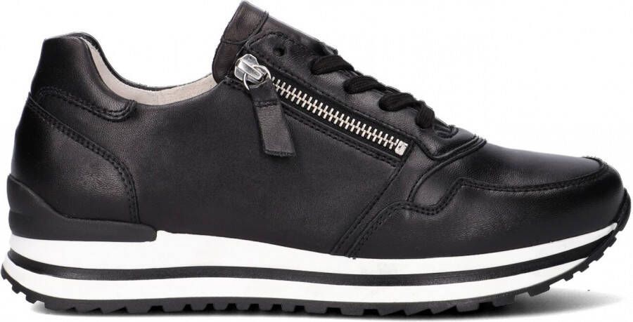 Gabor 528 Lage sneakers Leren Sneaker Dames Zwart