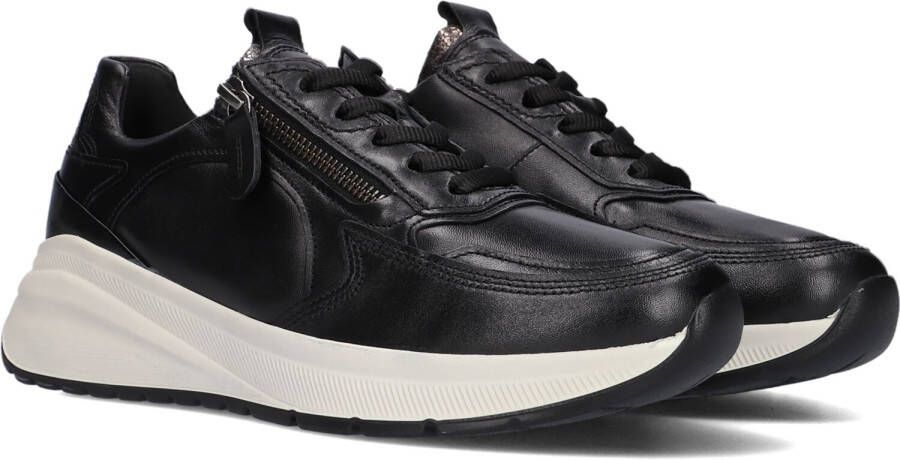 Gabor 598 Lage sneakers Leren Sneaker Dames Zwart