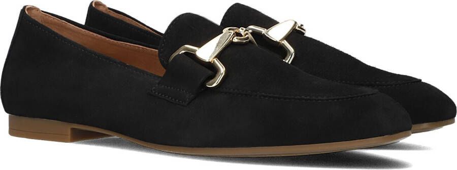 Gabor Zwarte Loafer 211 met Goudkleurige Horsbit Black Dames