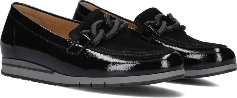 GABOR Loafers Dames 415.1 Maat: 39 Materiaal: Lakleer Kleur: Zwart
