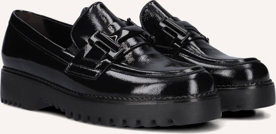 GABOR Loafers Dames 452 Maat: 40 Materiaal: Leer Kleur: Zwart