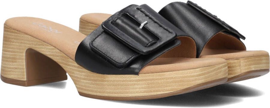 Gabor Comfort Zwarte Slipper G-leest