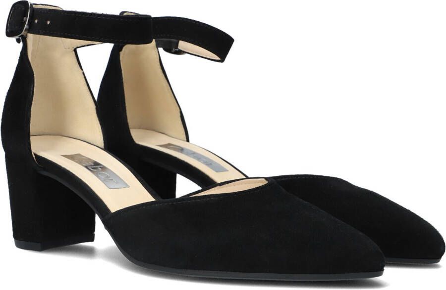 Gabor Zwarte Suède Enkelband Pump Black Dames