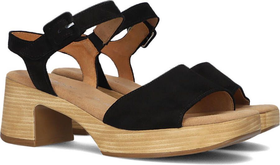 GABOR Sandalen Dames 721.1.0 Maat: 39 Materiaal: Suède Kleur: Zwart
