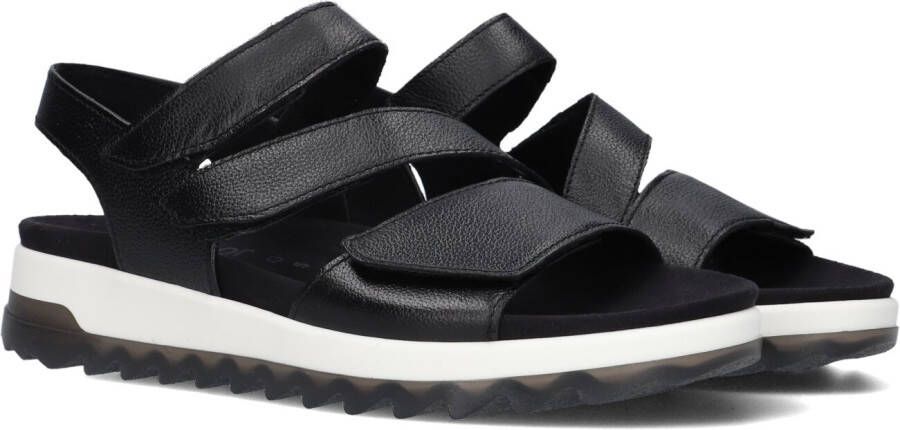 Gabor Comfort Sandalen met Leren Banden Black Dames