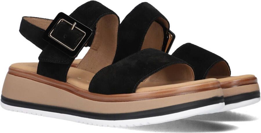 GABOR Dames 744.4 Maat: 42 Materiaal: Suède Kleur: Zwart