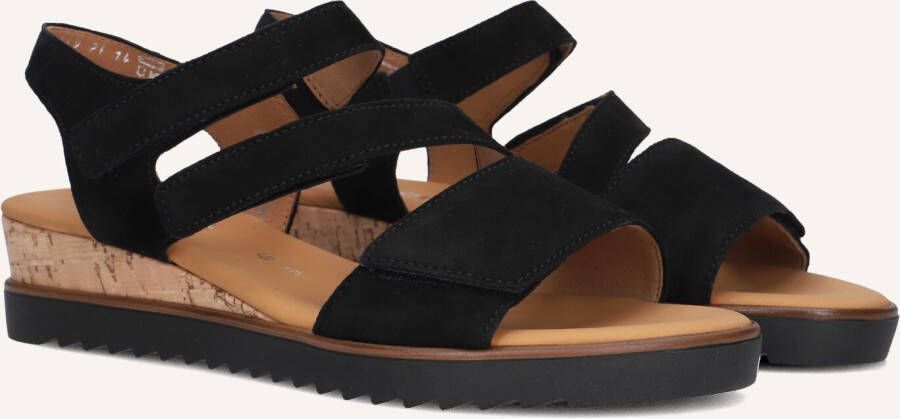 GABOR Dames 750.2 Maat: 38 5 Materiaal: Suède Kleur: Zwart