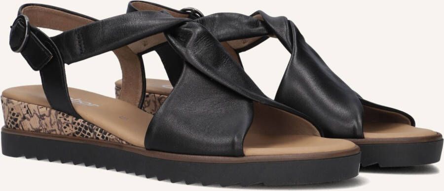 GABOR Sandalen Dames 751 Maat: 40 5 Materiaal: Leer Kleur: Zwart