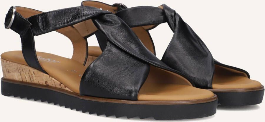 GABOR Dames 751.01 Maat: 40 5 Materiaal: Leer Kleur: Zwart