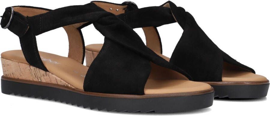 GABOR Dames 751.1 Maat: 35 5 Materiaal: Suède Kleur: Zwart