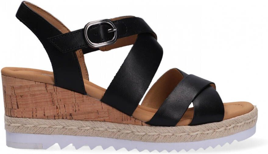 Gabor Sandaal sleehak Zwart | Contessa Modeschoenen