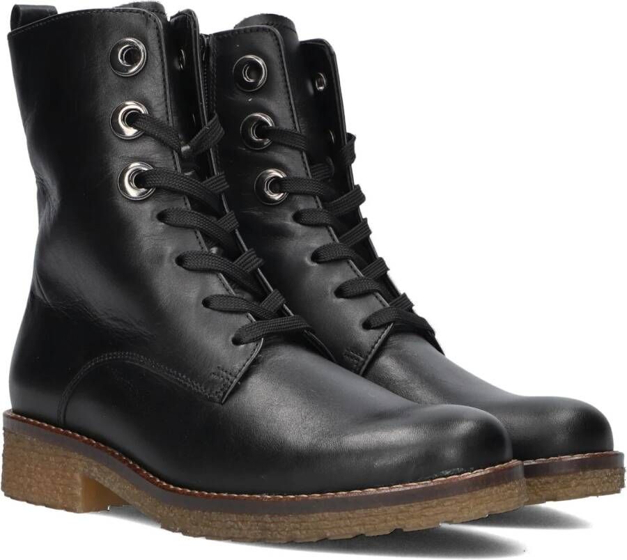 Gabor Zwarte Veterboots Comfort Collectie Black Dames