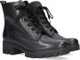 Gabor 711 Veterboots Laarzen Met Veters Dames Zwart - Thumbnail 1