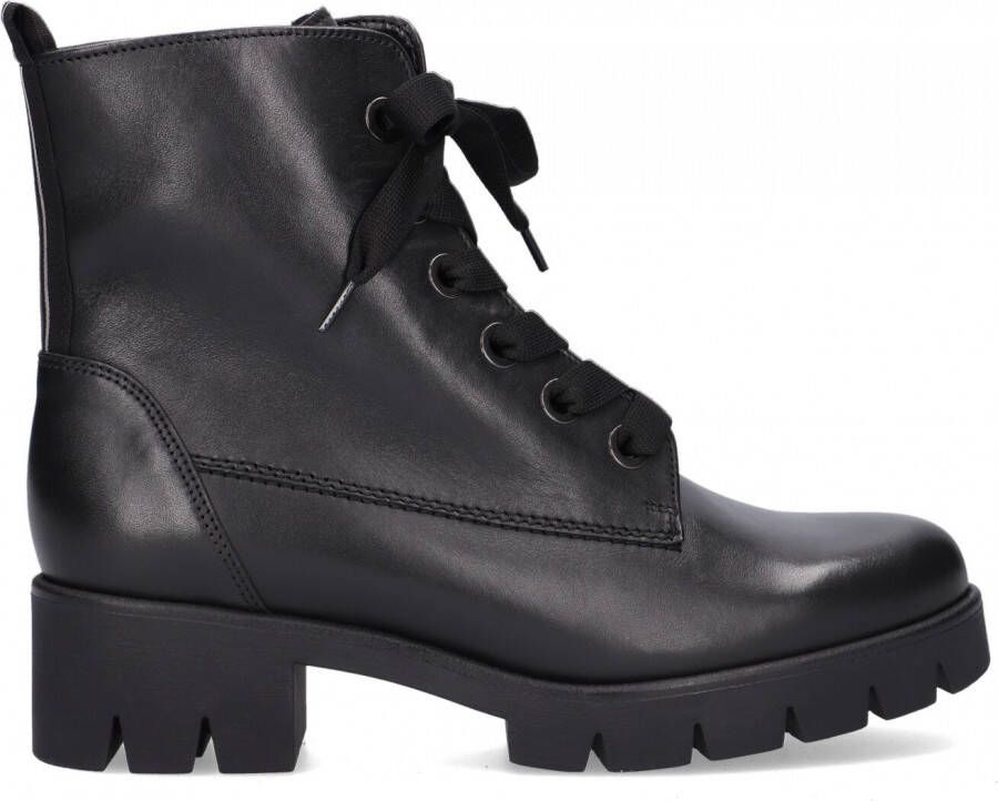 Gabor 711 Veterboots Laarzen Met Veters Dames Zwart