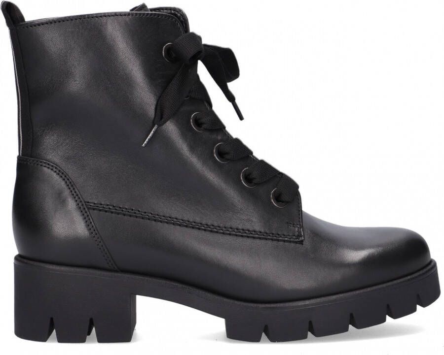 Gabor 711 Veterboots Laarzen Met Veters Dames Zwart