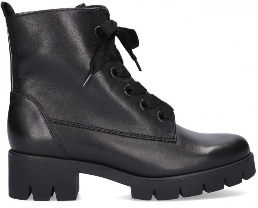 Gabor 711 Veterboots Laarzen Met Veters Dames Zwart