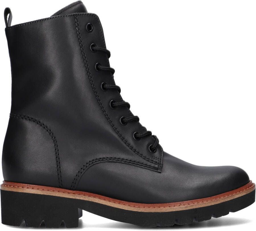Gabor 736 01 Veterboots Laarzen Met Veters Dames Zwart