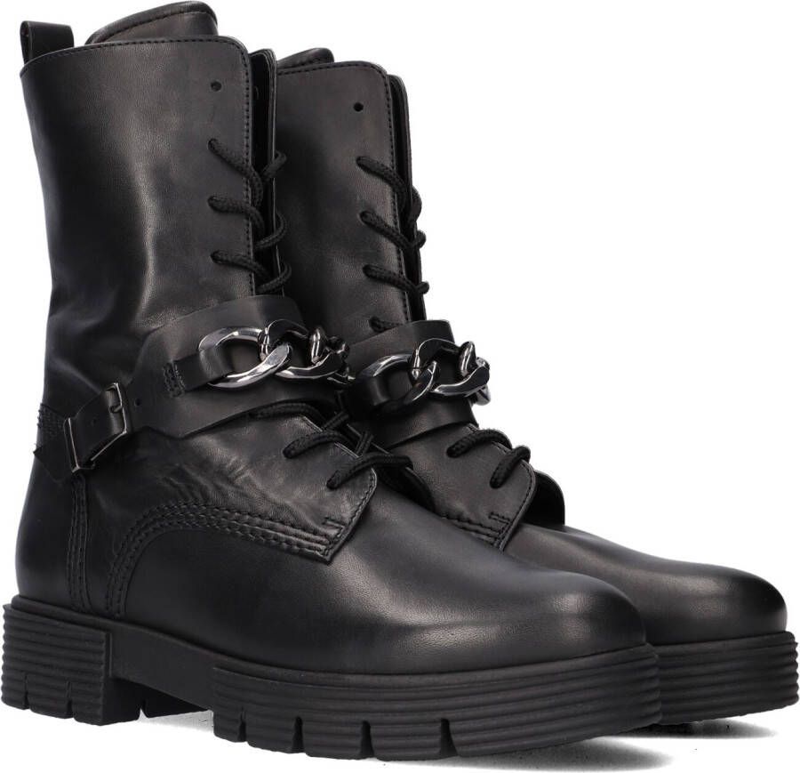 Gabor 743.1 Veterboots Laarzen Met Veters Dames Zwart