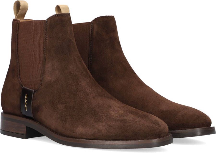 Gant Fayy Chelsea boots Enkellaarsjes Dames Bruin - Schoenen.nl