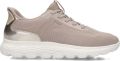 GEOX SPHERICA PLUS DAMES Sneakers LICHT TAUPE LICHT GOUD - Lichtbeige