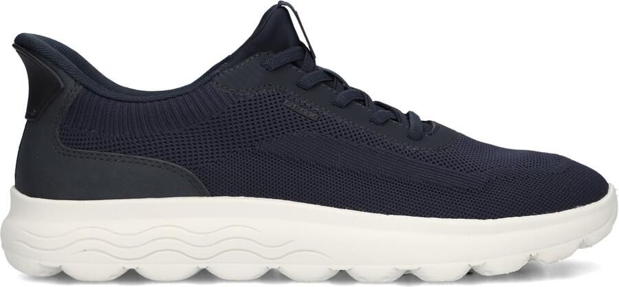Geox Blauwe Casual Textiel Sneakers met 3cm Rubberen Zool
