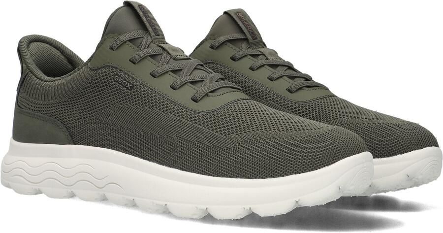 GEOX Heren Lage sneakers Chunky zool U Spherica Plus Groen Textiel