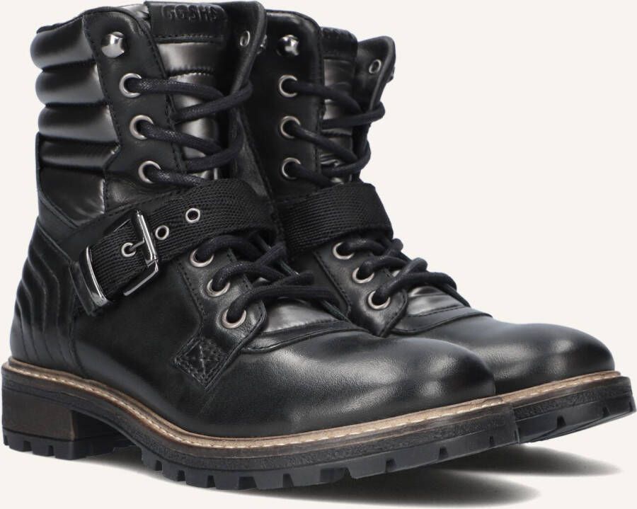 Giga G4035 Veterboots Laarzen Met Veters Meisjes Kids Zwart