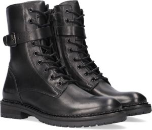 Giga G3805 Veterboots Laarzen Met Veters Meisjes Zwart