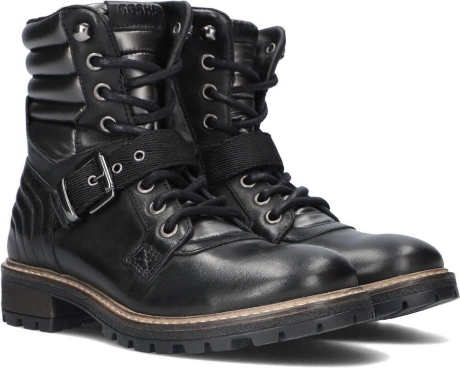 Giga G4035 Veterboots Laarzen Met Veters Meisjes Kids Zwart