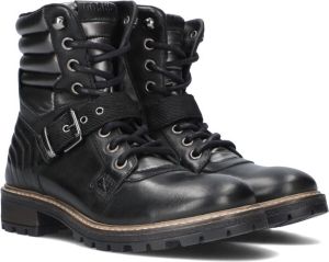 Giga G4035 Veterboots Laarzen Met Veters Meisjes Zwart