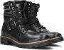 Giga G4035 Veterboots Laarzen Met Veters Meisjes Kids Zwart - Thumbnail 1