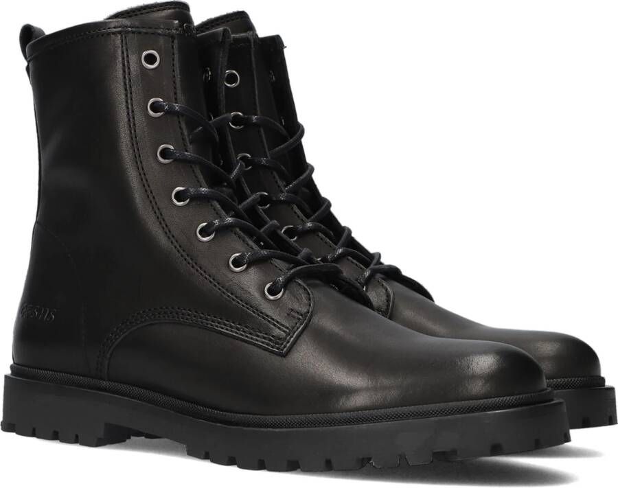 Giga G4200 Veterboots Laarzen Met Veters Meisjes Kids Zwart