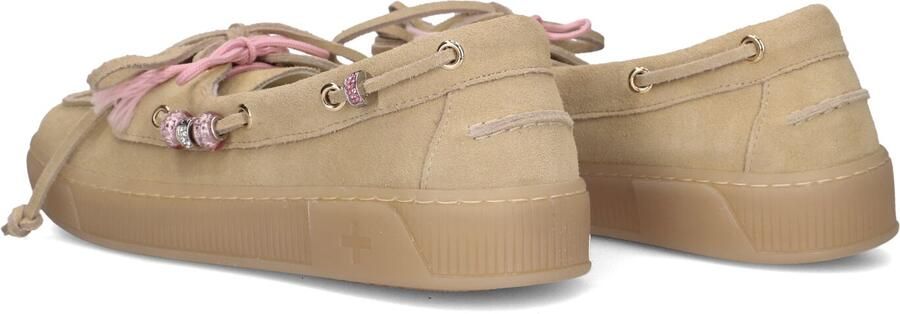 GIO+ Moka Mocassins Suède Instapper Dames Beige - Foto 5