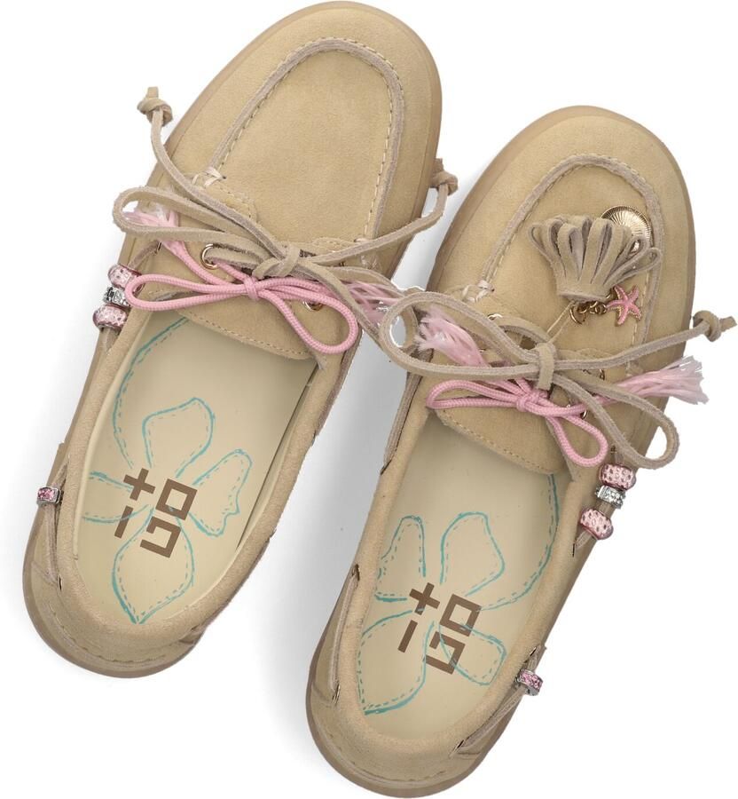 GIO+ Moka Mocassins Suède Instapper Dames Beige - Foto 2