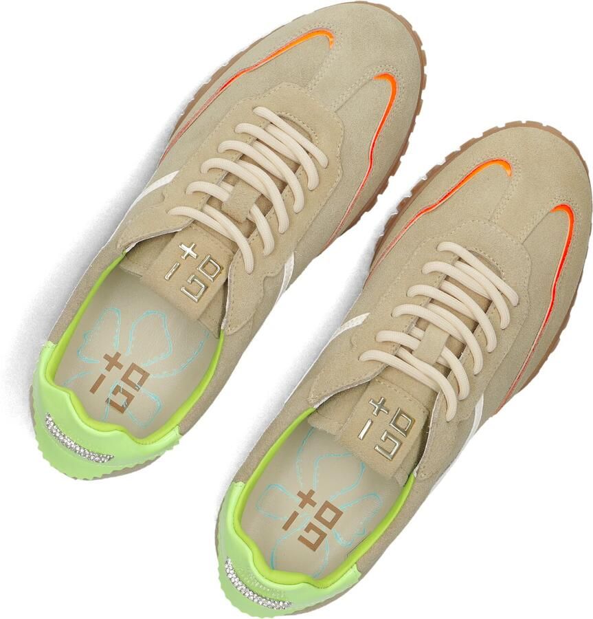 GIO+ Lage Sneakers Dames Cielo Leer Beige - Foto 2