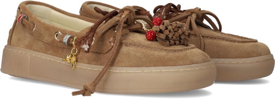 GIO+ Moka Mocassins Dames Instappers Bruin