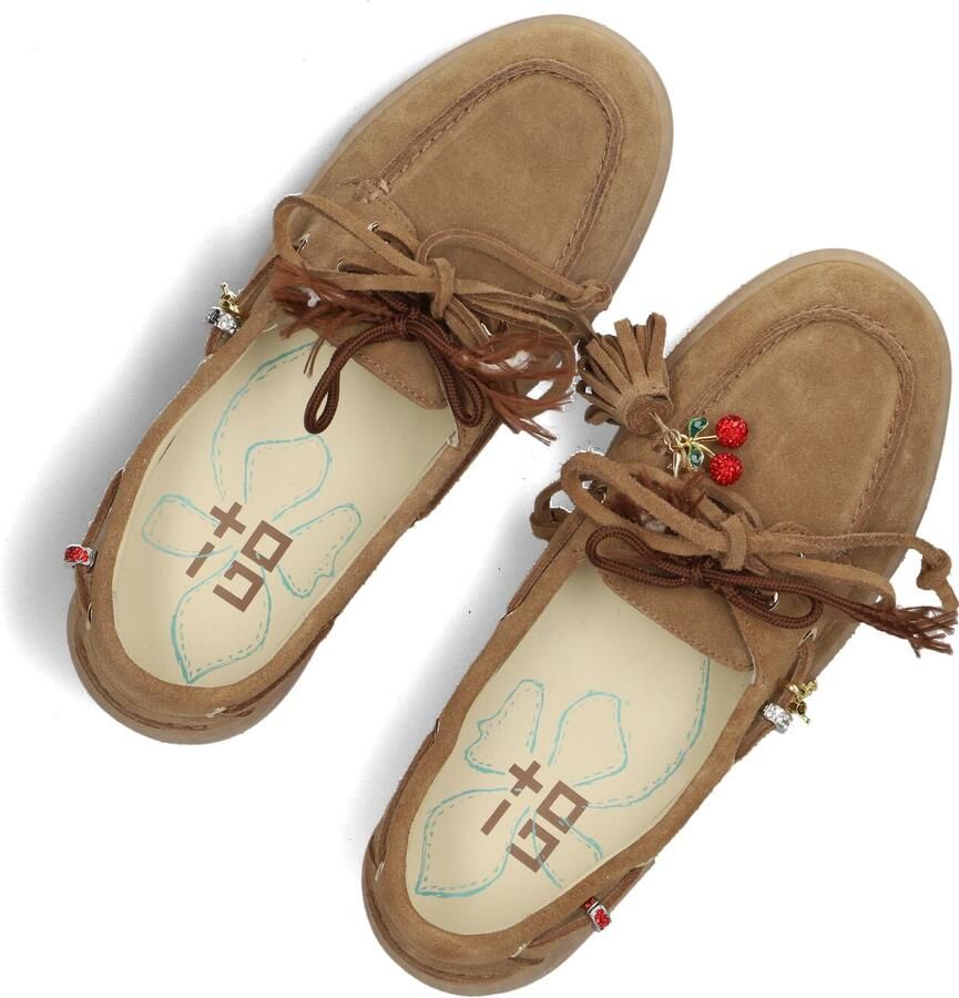 GIO+ Moka Mocassins Dames Instappers Bruin - Foto 2